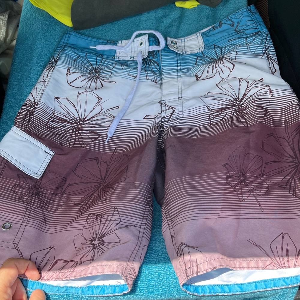 Gradient Floral Men's Shorts